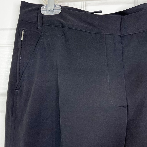 Jil Sander $795 Pleat Cuff Black All Season Casual Dress Pant Trousers Womens 36 - Picture 6 of 13